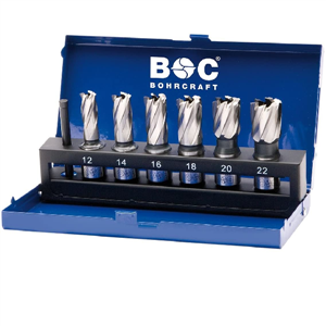 Bộ mũi khoan từ KB6 HSS 12 14 16 18 20 22 mm 7 tlg. 19501310006