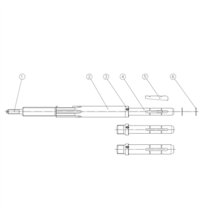 Đầu giảm trục và đầu kẹp ống cho MINI K MODEL 03892 00