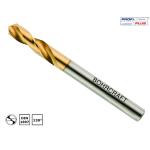 Mũi khoan xoắn DIN 1897 E Typ N TiN PROFI PLUS Ø 3,5 mm BC QP 12660300350