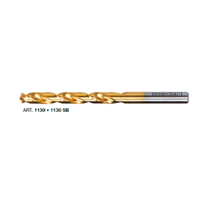 Mũi khoan xoắn DIN 338 HSS-TiN Titanium Coated, mũi khía 11300100100