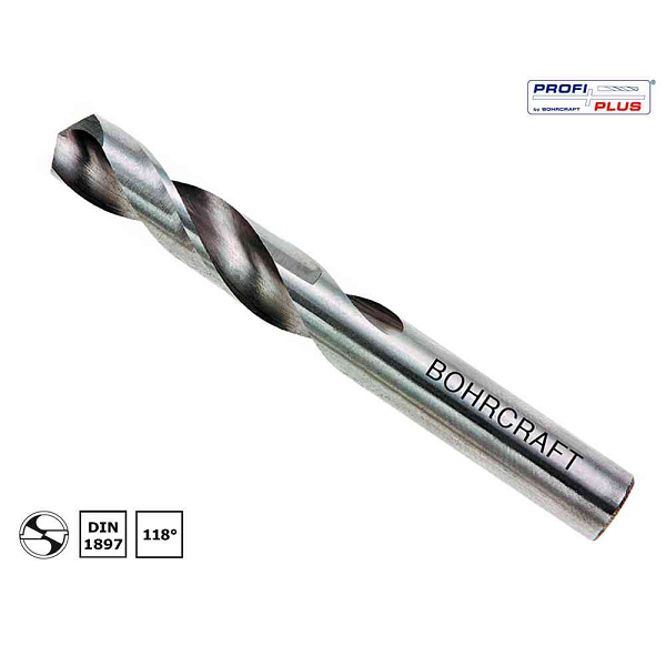Mũi khoan xoắn DIN 1897 HSS G Split Point Typ N, PROFI PLUS