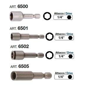 Magnetic Sockets, ¼" drive